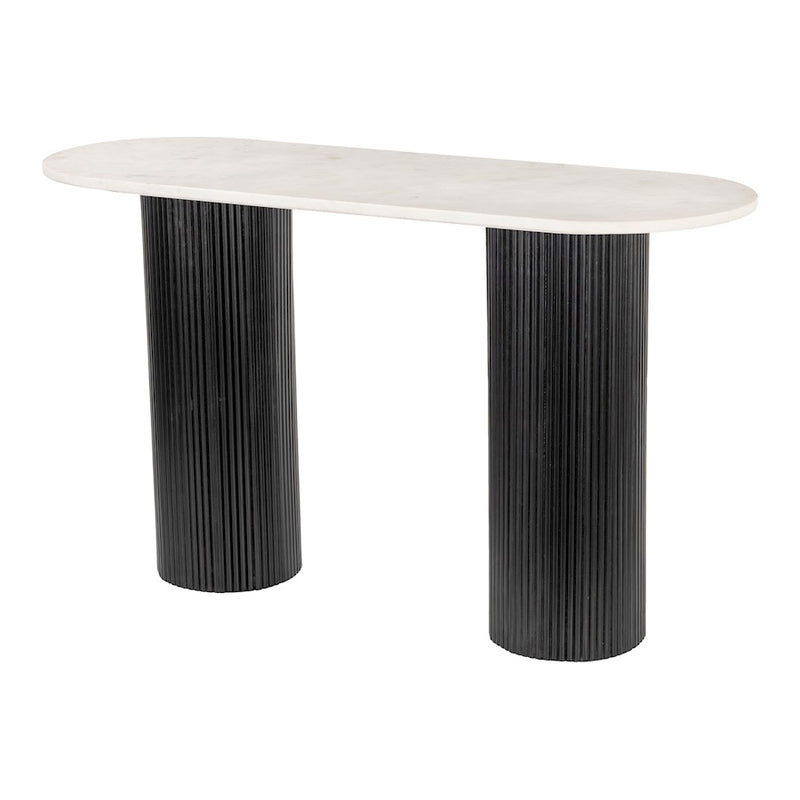 Zuo Modern Izola Console Table, White/Black