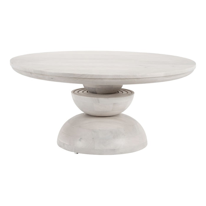 Zuo Modern Bilanka Coffee Table, Whitewashed