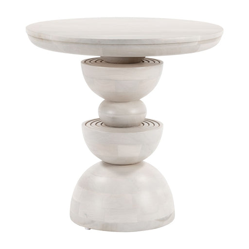 Zuo Modern Bilanka Accent Table, Whitewashed