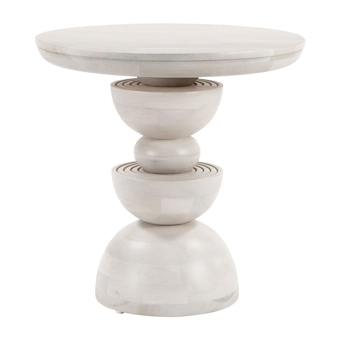 Zuo Modern Bilanka Accent Table, Whitewashed