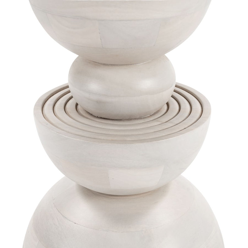 Zuo Modern Bilanka Accent Table, Whitewashed