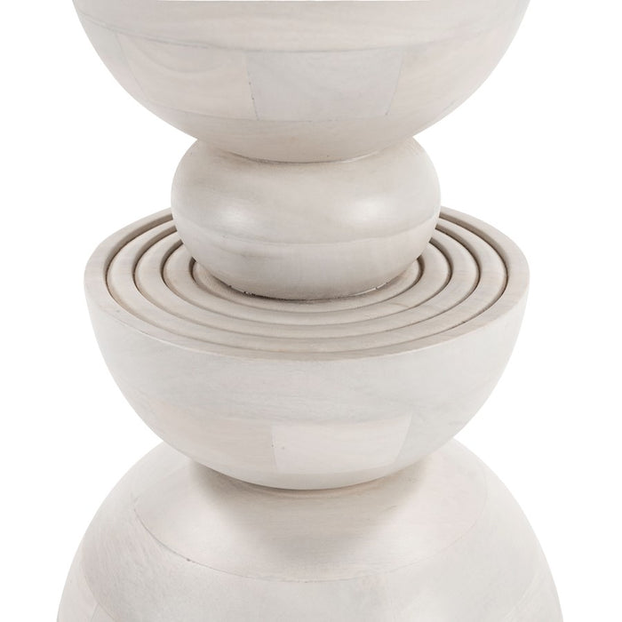 Zuo Modern Bilanka Accent Table, Whitewashed