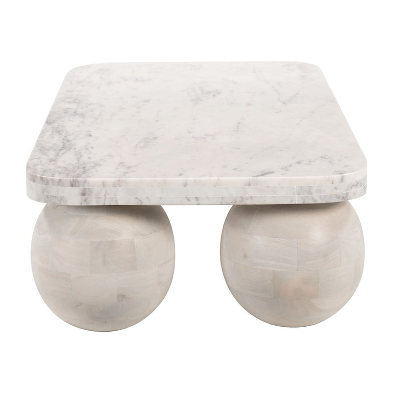 Zuo Modern Camakat Coffee Table, White/Whitewashed