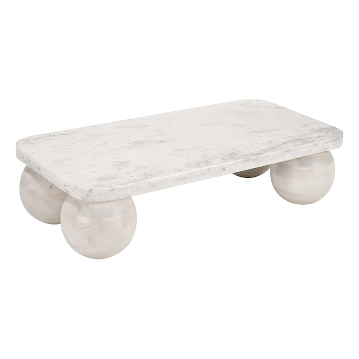 Zuo Modern Camakat Coffee Table, White/Whitewashed