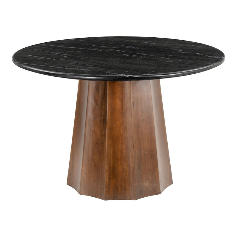 Zuo Modern Aipe Dining Table, Black/Brown