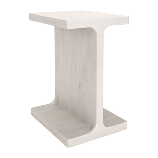 Zuo Modern Bama Side Table, Whitewashed