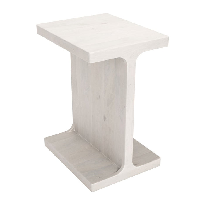 Zuo Modern Bama Side Table, Whitewashed