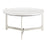 Zuo Modern Barmas Coffee Table, White/Silver