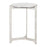 Zuo Modern Barmas Side Table, White/Silver