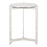 Zuo Modern Barmas Side Table, White/Silver