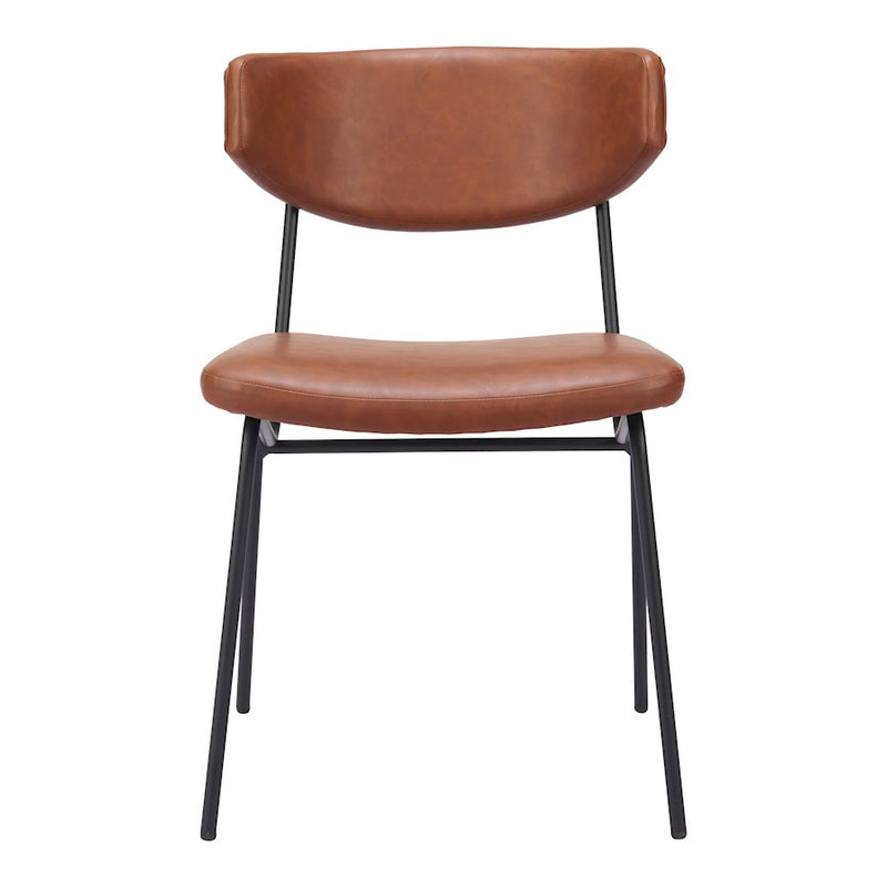 Zuo Modern Charon Dining Chair Set of 2, Vintage Brown