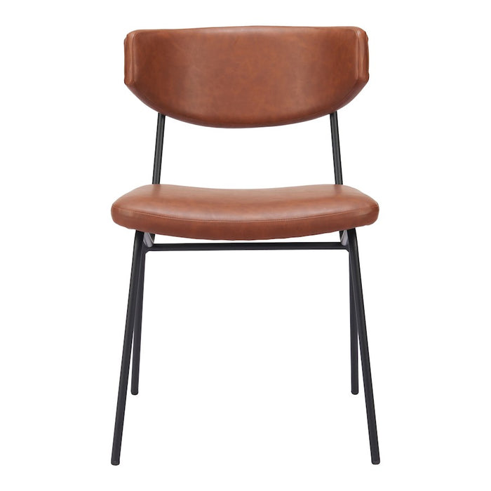 Zuo Modern Charon Dining Chair Set of 2, Vintage Brown