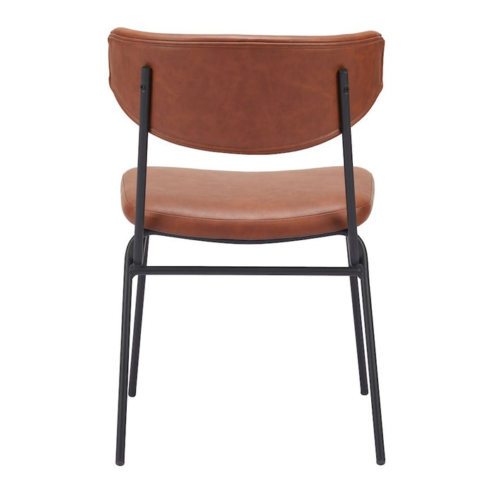 Zuo Modern Charon Dining Chair Set of 2, Vintage Brown