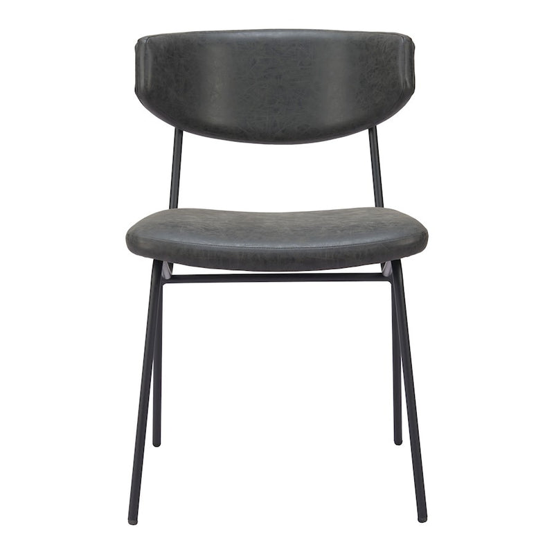 Zuo Modern Charon Dining Chair Set of 2, Vintage Black
