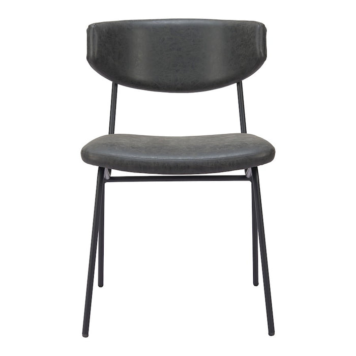 Zuo Modern Charon Dining Chair Set of 2, Vintage Black