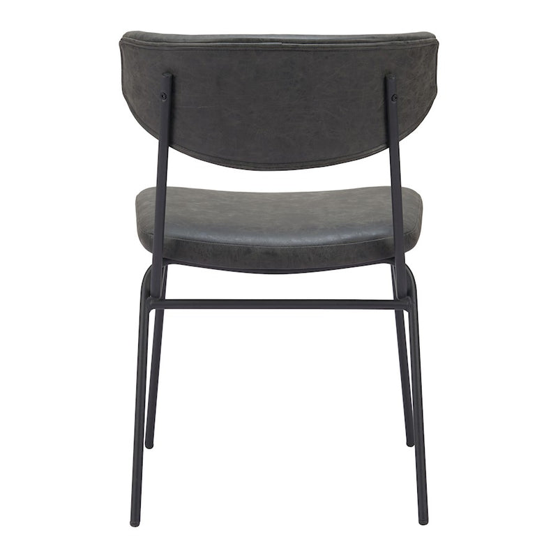 Zuo Modern Charon Dining Chair Set of 2, Vintage Black