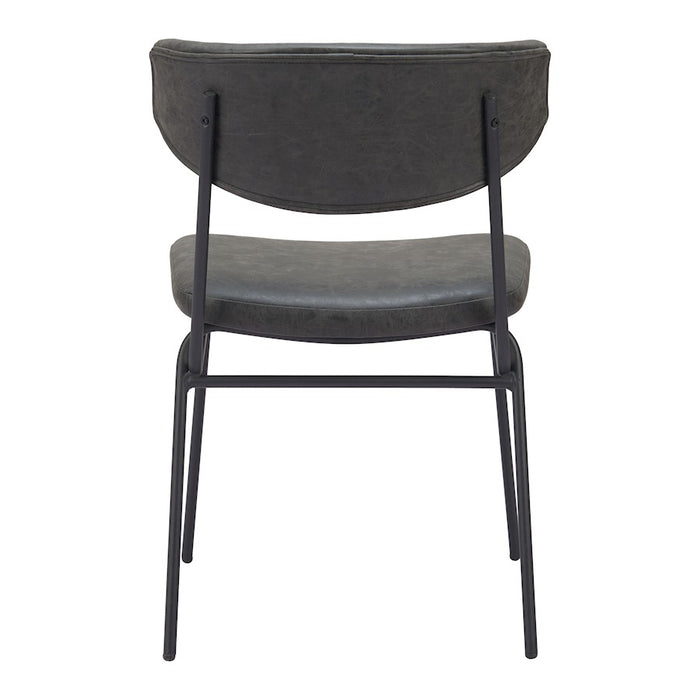Zuo Modern Charon Dining Chair Set of 2, Vintage Black