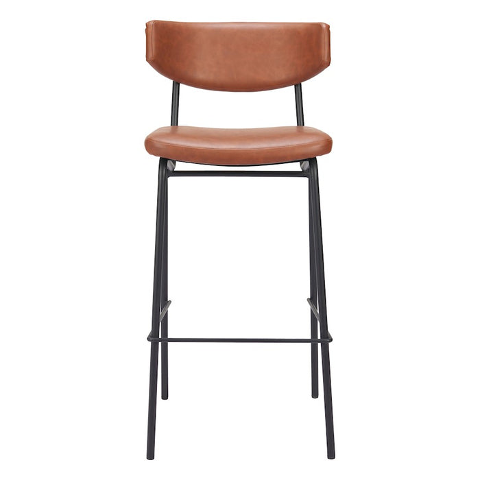 Zuo Modern Charon BarStool Set of 2, Vintage Brown