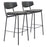 Zuo Modern Charon BarStool Set of 2, Vintage Black - 110261