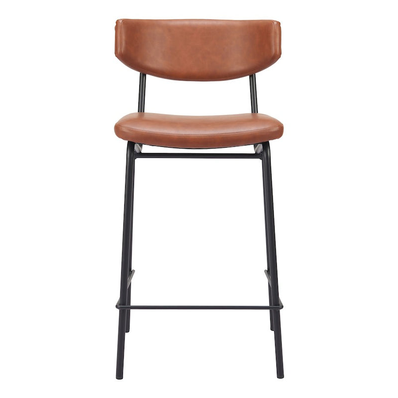 Zuo Modern Charon Counter Stool Set of 2, Vintage Brown