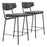 Zuo Modern Charon Counter Stool Set of 2, Vintage Black - 110263