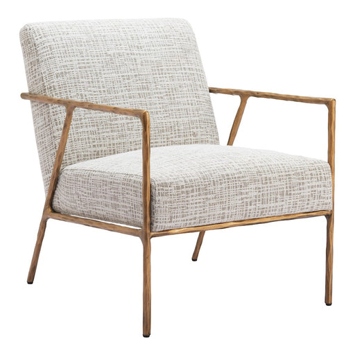 Zuo Modern Norrebro Accent Chair, Beige Frost