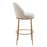 Zuo Modern Nordhavn Swivel BarStool, Beige/Gold