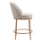 Zuo Modern Nordhavn Swivel Counter Stool, Beige/Gold
