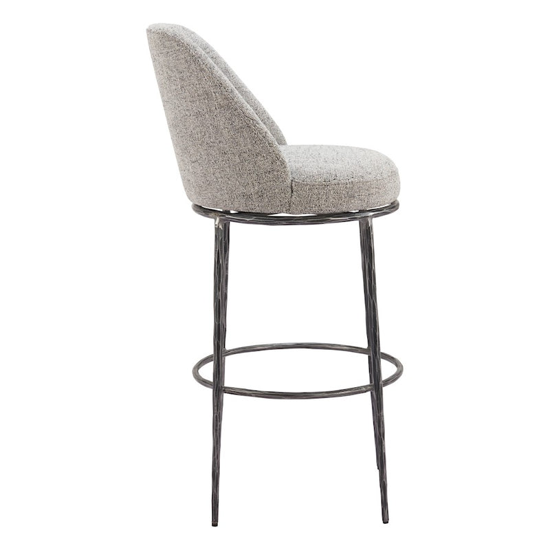 Zuo Modern Nordhavn Swivel BarStool, Gray