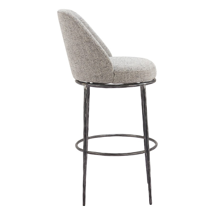 Zuo Modern Nordhavn Swivel BarStool, Gray