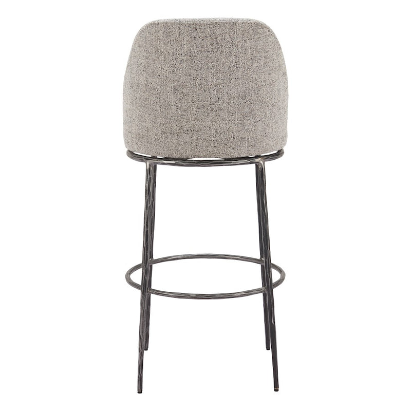 Zuo Modern Nordhavn Swivel BarStool, Gray