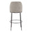 Zuo Modern Nordhavn Swivel BarStool, Gray