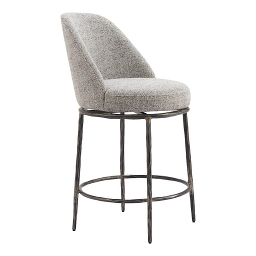 Zuo Modern Nordhavn Swivel Counter Stool, Gray - 110274