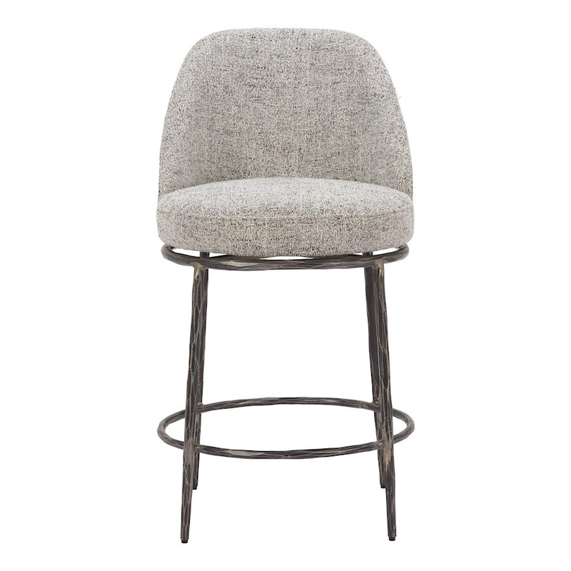 Zuo Modern Nordhavn Swivel Counter Stool, Gray