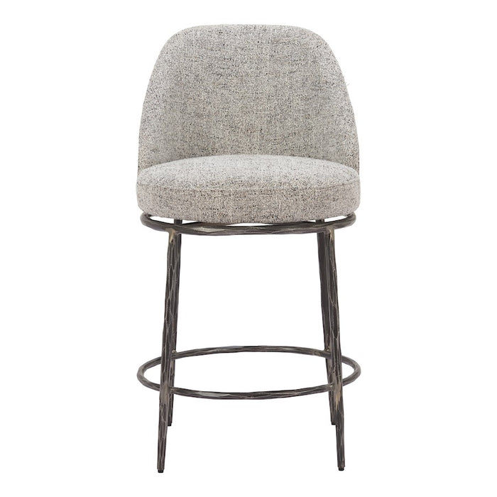 Zuo Modern Nordhavn Swivel Counter Stool, Gray