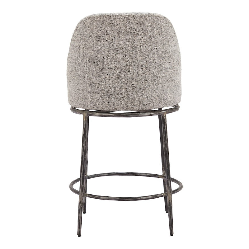 Zuo Modern Nordhavn Swivel Counter Stool, Gray