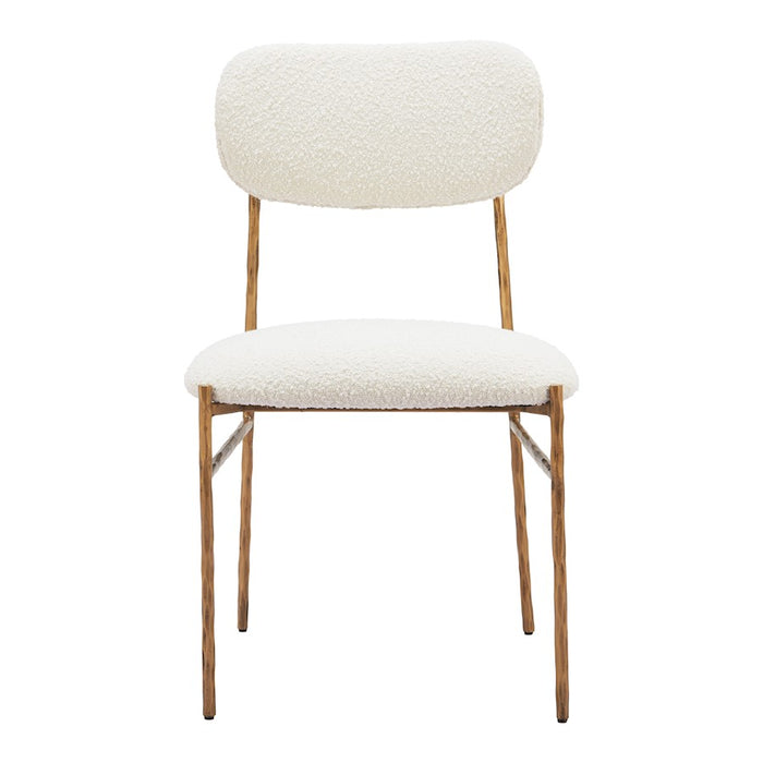 Zuo Modern Sydhavnen Dining Chair, Cream/Gold