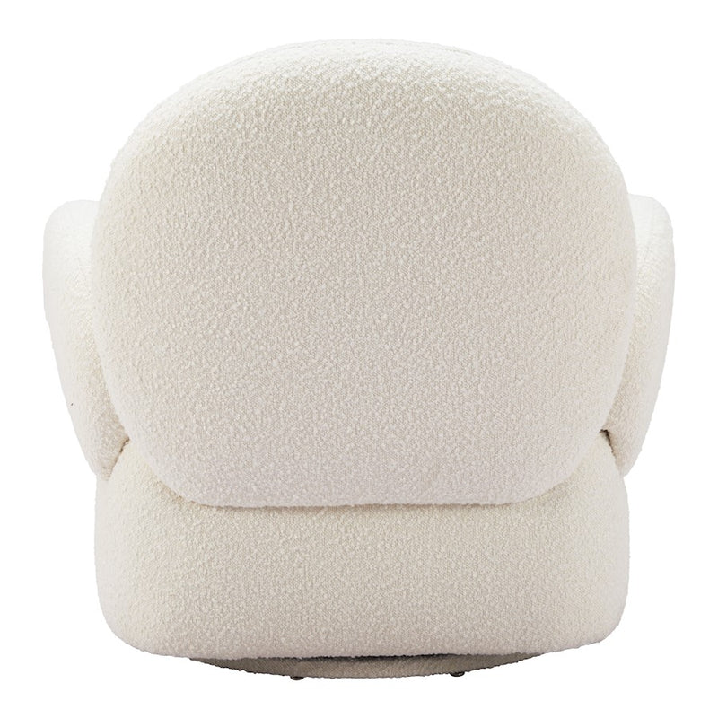 Zuo Modern Pilka Swivel Chair, White