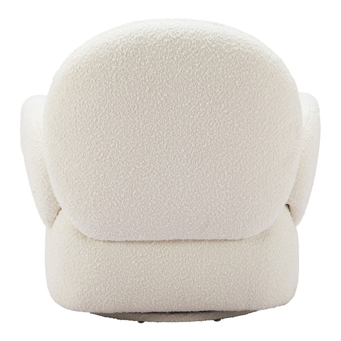 Zuo Modern Pilka Swivel Chair, White