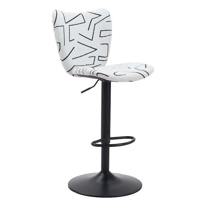Zuo Modern Elevate BarStool Set of 2, White