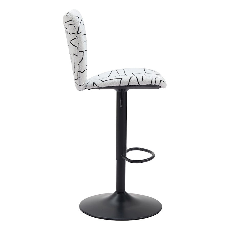 Zuo Modern Elevate BarStool Set of 2, White