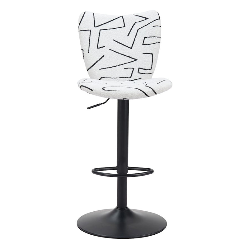 Zuo Modern Elevate BarStool Set of 2, White