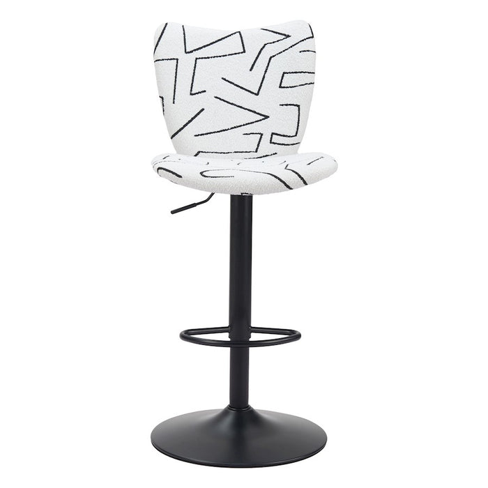 Zuo Modern Elevate BarStool Set of 2, White