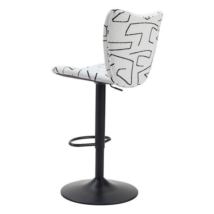 Zuo Modern Elevate BarStool Set of 2, White