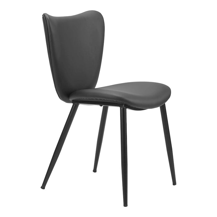 Zuo Modern Prestige Dining Chair Set of 2, Black