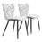 Zuo Modern Prestige Dining Chair Set of 2, White - 110290