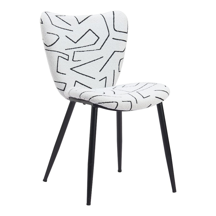 Zuo Modern Prestige Dining Chair Set of 2, White