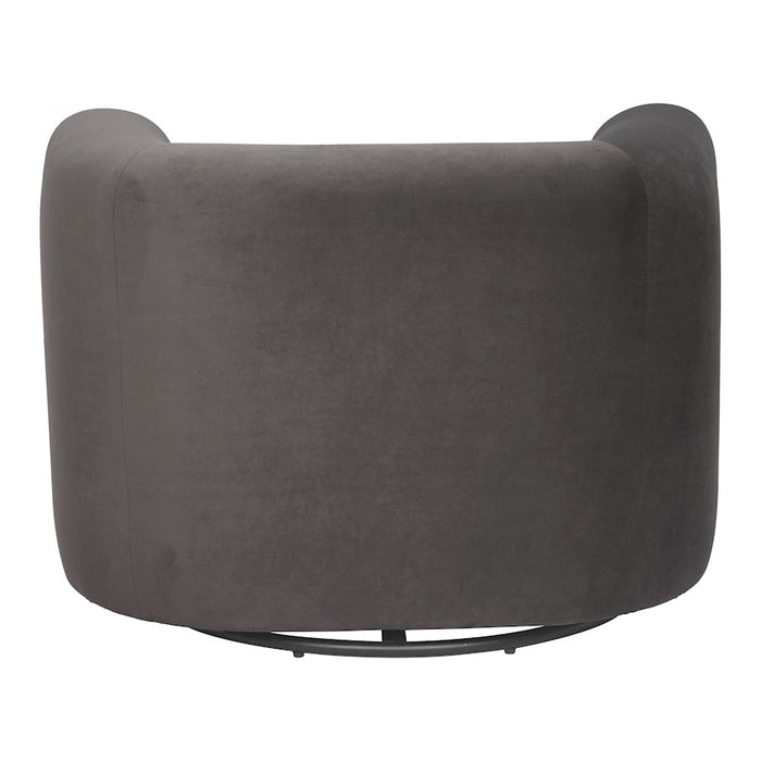 Zuo Modern Mugav Swivel Chair, Gray