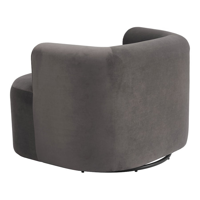 Zuo Modern Mugav Swivel Chair, Gray