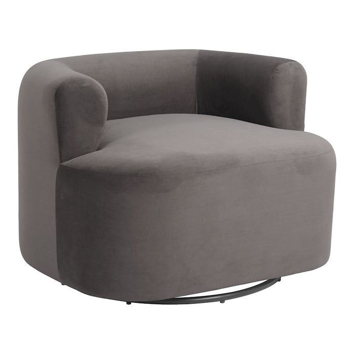 Zuo Modern Mugav Swivel Chair, Gray